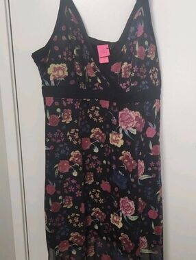 Torrid‎ Betsey Johnson Midi Mesh Lace Inset Sleeveless Dress Size 3X 22-24 NWT